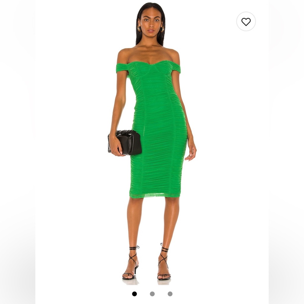 Majorelle Tabitha Midi Dress in Kelly Green